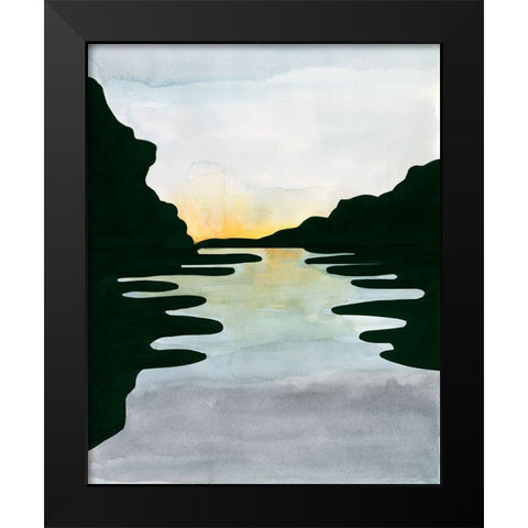 Elizabeths River I Black Modern Wood Framed Art Print by Longley, Alicia