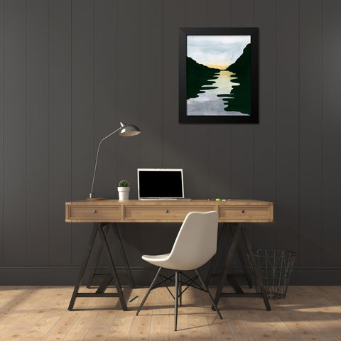 Elizabeths River II Black Modern Wood Framed Art Print by Longley, Alicia