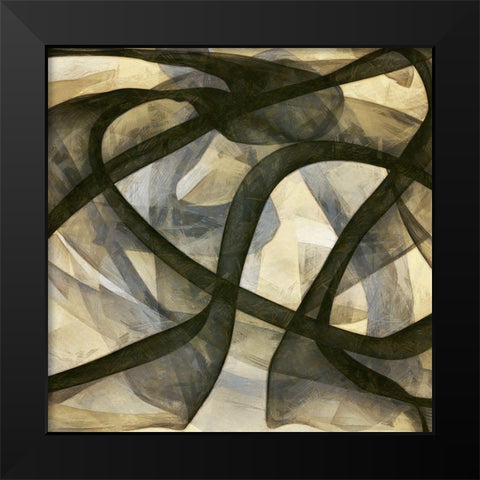 Inpath II Black Modern Wood Framed Art Print by Saunders, Alonzo