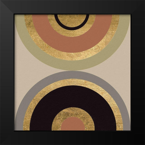 Wheel on Wheel I Black Modern Wood Framed Art Print by Saunders, Alonzo