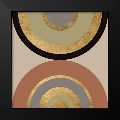 Wheel on Wheel II Black Modern Wood Framed Art Print by Saunders, Alonzo