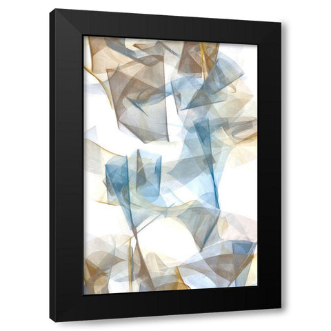Soft Conjunction I Black Modern Wood Framed Art Print with Double Matting by Saunders, Alonzo