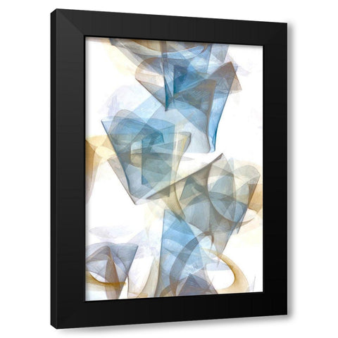 Soft Conjunction II Black Modern Wood Framed Art Print with Double Matting by Saunders, Alonzo
