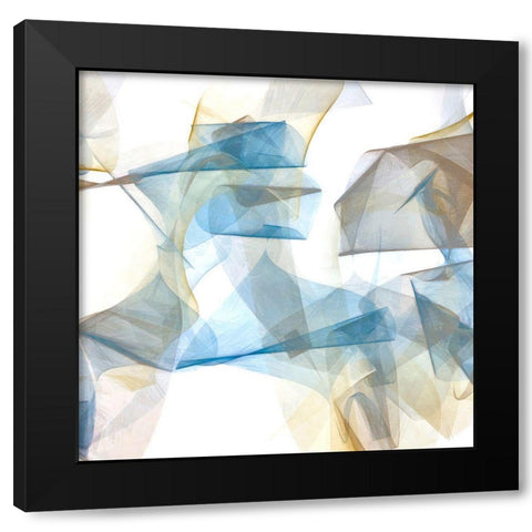 Soft Conjunction III Black Modern Wood Framed Art Print with Double Matting by Saunders, Alonzo