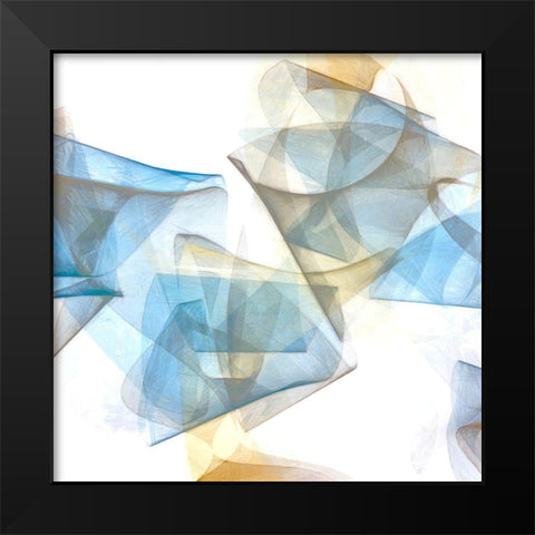 Soft Conjunction IV Black Modern Wood Framed Art Print by Saunders, Alonzo