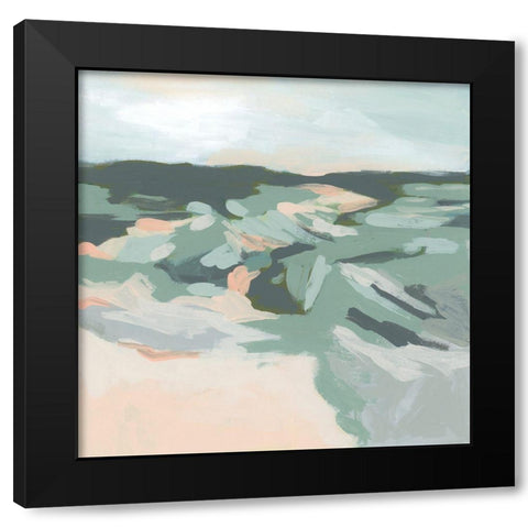 Valley Sands I Black Modern Wood Framed Art Print by Vess, June Erica