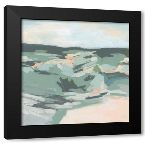 Valley Sands II Black Modern Wood Framed Art Print by Vess, June Erica