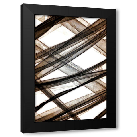 Cross Ways II Black Modern Wood Framed Art Print by Saunders, Alonzo