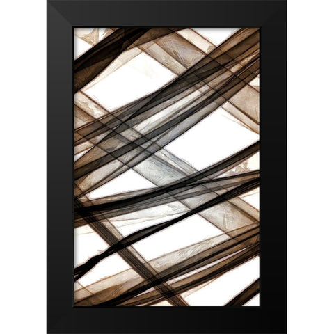 Cross Ways II Black Modern Wood Framed Art Print by Saunders, Alonzo