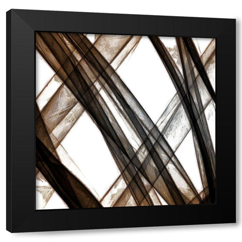 Cross Ways III Black Modern Wood Framed Art Print with Double Matting by Saunders, Alonzo