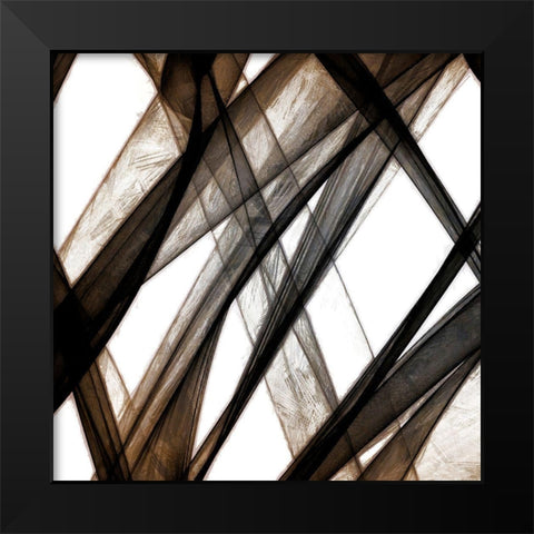 Cross Ways IV Black Modern Wood Framed Art Print by Saunders, Alonzo