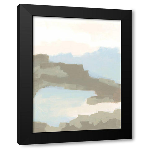 Desert Butte I Black Modern Wood Framed Art Print by Vess, June Erica