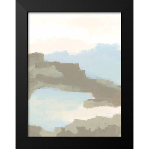 Desert Butte I Black Modern Wood Framed Art Print by Vess, June Erica