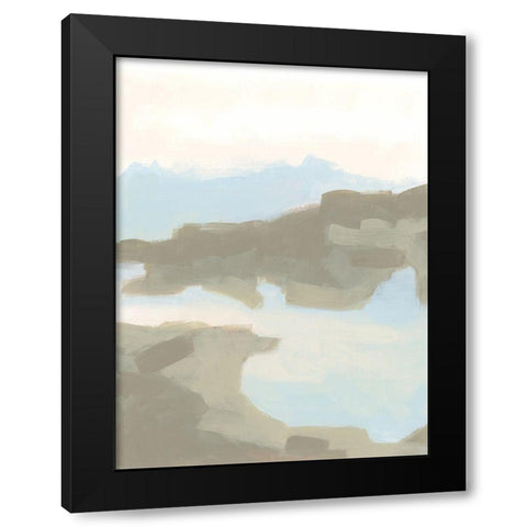 Desert Butte II Black Modern Wood Framed Art Print by Vess, June Erica