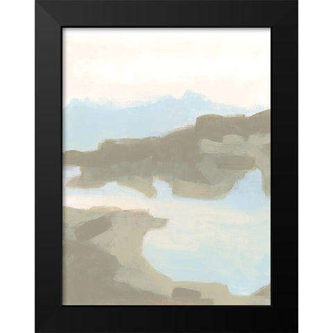 Desert Butte II Black Modern Wood Framed Art Print by Vess, June Erica