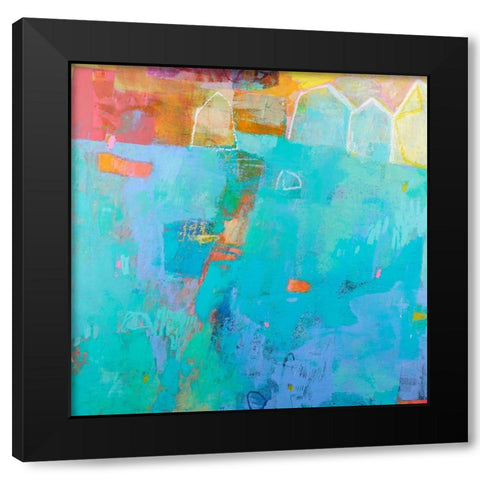 Colligere I Black Modern Wood Framed Art Print with Double Matting by Jachimiec, Sue