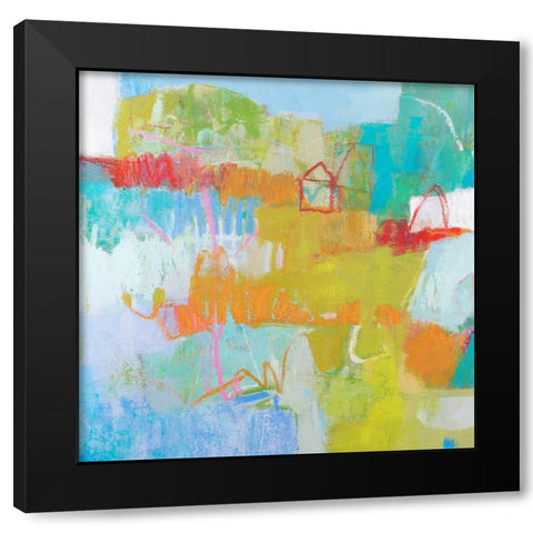 Colligere III Black Modern Wood Framed Art Print with Double Matting by Jachimiec, Sue