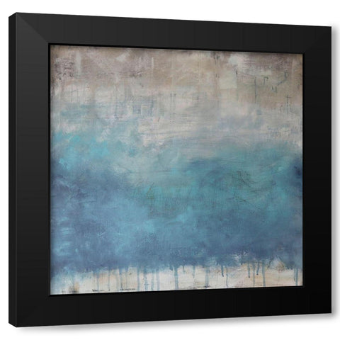 Serenity Paused Black Modern Wood Framed Art Print by Bagnato, Judi