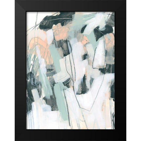 Tempered Sketch III Black Modern Wood Framed Art Print by Vess, June Erica