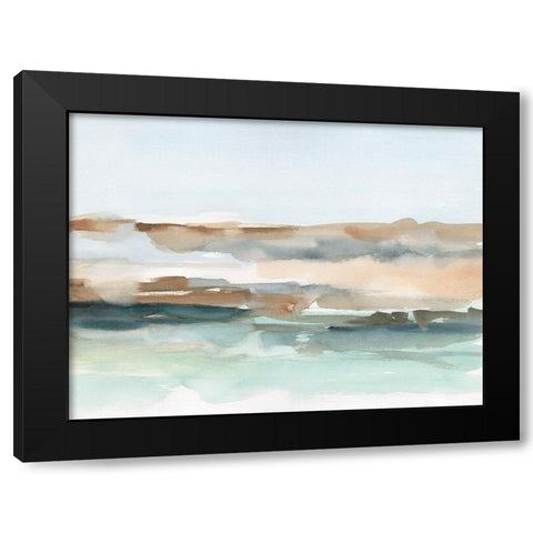 Sierra Horizon II Black Modern Wood Framed Art Print with Double Matting by Harper, Ethan