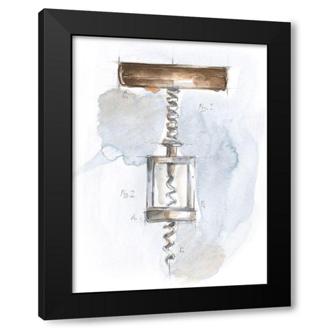 Corkscrew Variety I Black Modern Wood Framed Art Print with Double Matting by Harper, Ethan