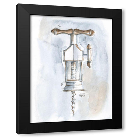 Corkscrew Variety IV Black Modern Wood Framed Art Print with Double Matting by Harper, Ethan