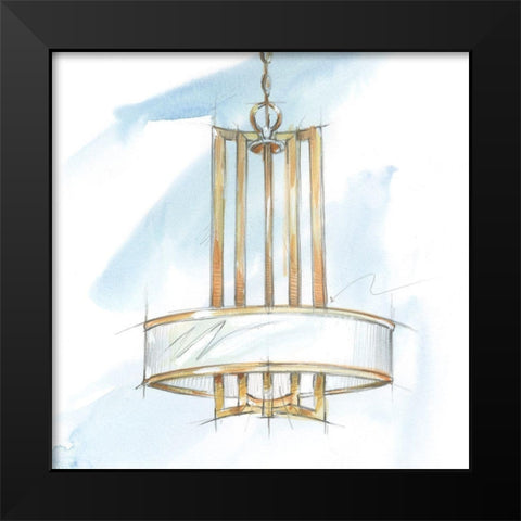 Retro Fixtures II Black Modern Wood Framed Art Print by Harper, Ethan
