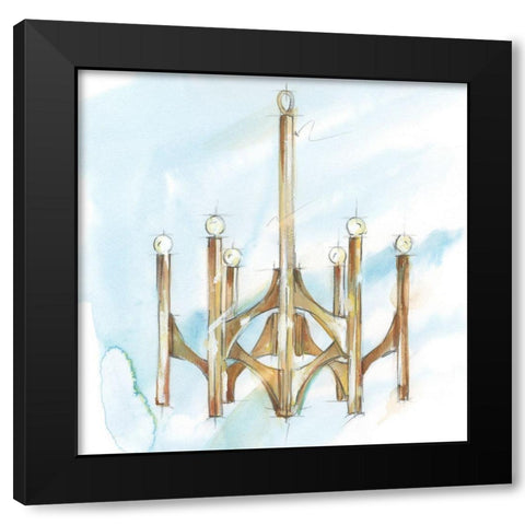 Retro Fixtures IV Black Modern Wood Framed Art Print with Double Matting by Harper, Ethan