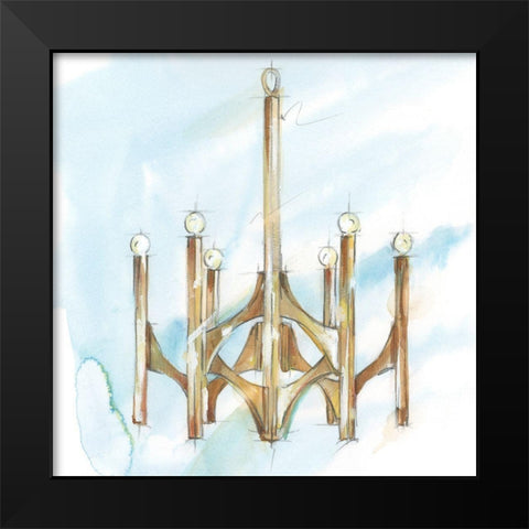 Retro Fixtures IV Black Modern Wood Framed Art Print by Harper, Ethan