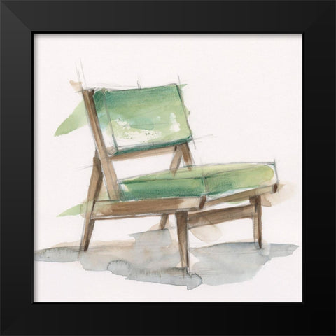 Retro Comfort I Black Modern Wood Framed Art Print by Harper, Ethan