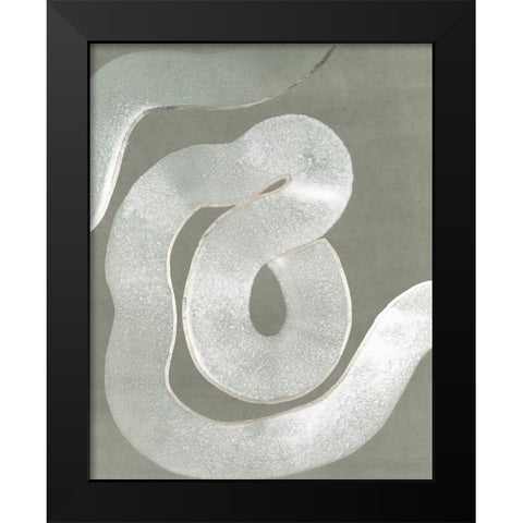 Rhizomes I Black Modern Wood Framed Art Print by Lam, Vanna