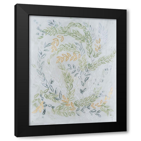 Germinate I Black Modern Wood Framed Art Print with Double Matting by Lam, Vanna