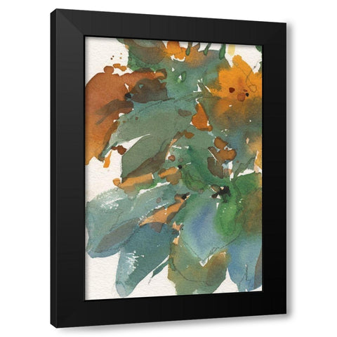 Floral Indulge II Black Modern Wood Framed Art Print by Dixon, Samuel