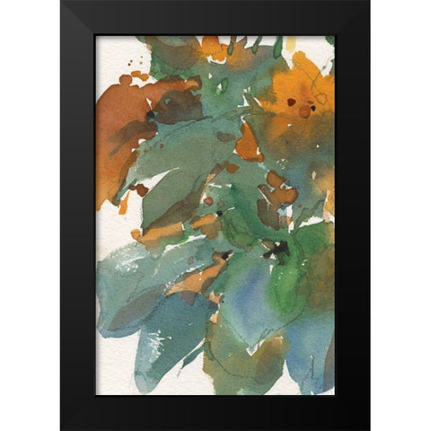 Floral Indulge II Black Modern Wood Framed Art Print by Dixon, Samuel