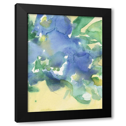 Fanciful Flora II Black Modern Wood Framed Art Print with Double Matting by Dixon, Samuel