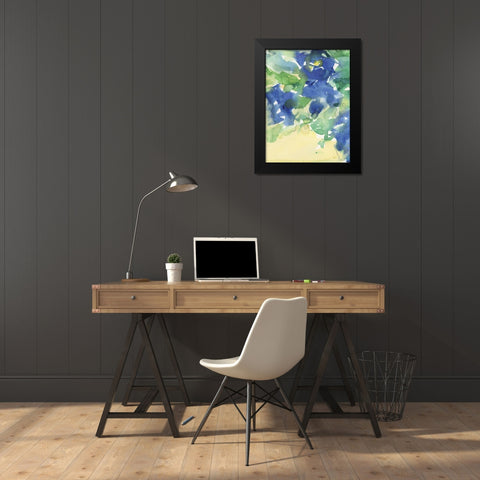 Fanciful Flora III Black Modern Wood Framed Art Print by Dixon, Samuel