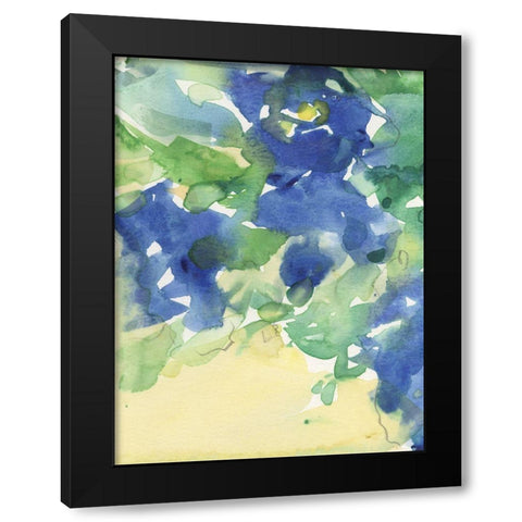 Fanciful Flora III Black Modern Wood Framed Art Print with Double Matting by Dixon, Samuel