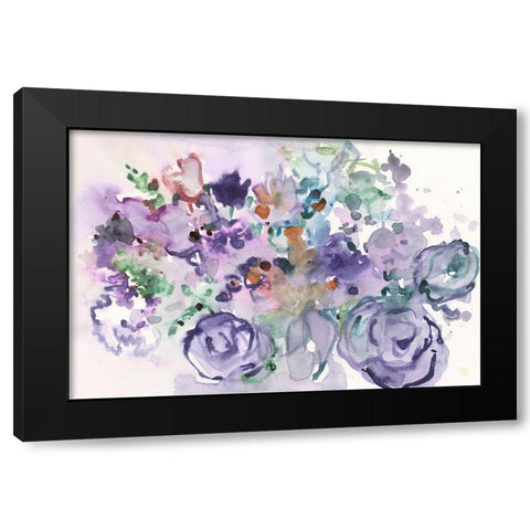From the Garden Party I Black Modern Wood Framed Art Print by Dixon, Samuel