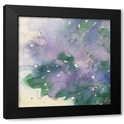 Floral Facade I Black Modern Wood Framed Art Print by Dixon, Samuel