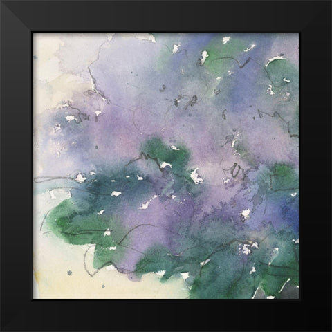 Floral Facade I Black Modern Wood Framed Art Print by Dixon, Samuel