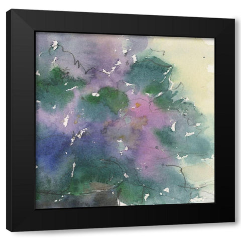 Floral Facade II Black Modern Wood Framed Art Print with Double Matting by Dixon, Samuel