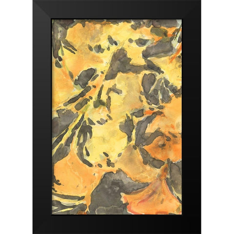 Ginkgo Leafing I Black Modern Wood Framed Art Print by Dixon, Samuel