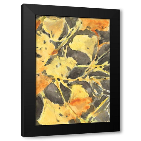 Ginkgo Leafing II Black Modern Wood Framed Art Print by Dixon, Samuel