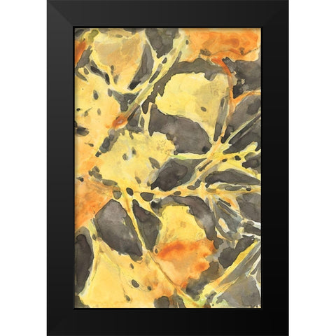 Ginkgo Leafing II Black Modern Wood Framed Art Print by Dixon, Samuel