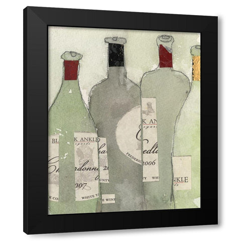 After the Gathering I Black Modern Wood Framed Art Print with Double Matting by Dixon, Samuel