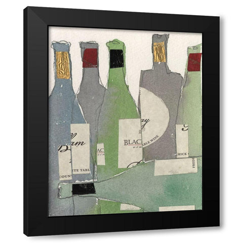 After the Gathering II Black Modern Wood Framed Art Print with Double Matting by Dixon, Samuel