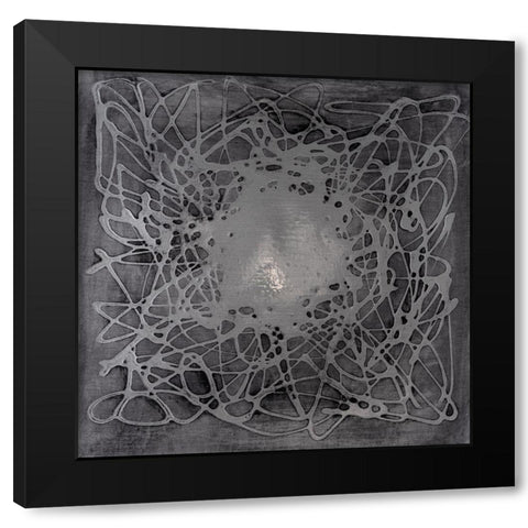 Neuron  in Gunmetal Black Modern Wood Framed Art Print with Double Matting by Willett, Michael