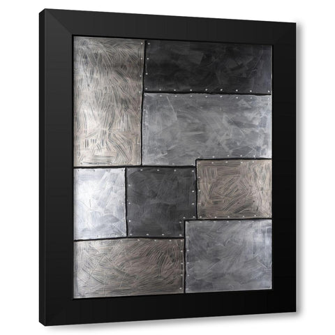Steel Plates I Black Modern Wood Framed Art Print by Willett, Michael