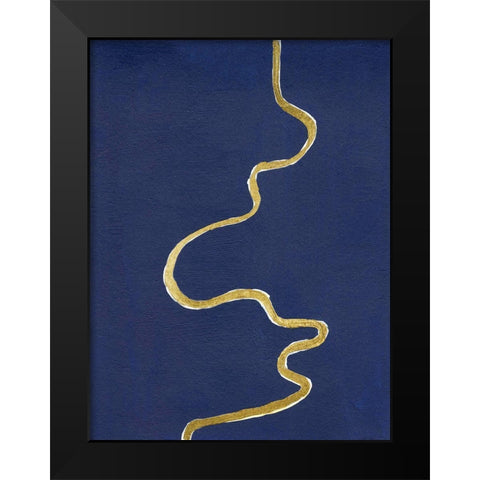 Oxbow I Black Modern Wood Framed Art Print by Willett, Michael