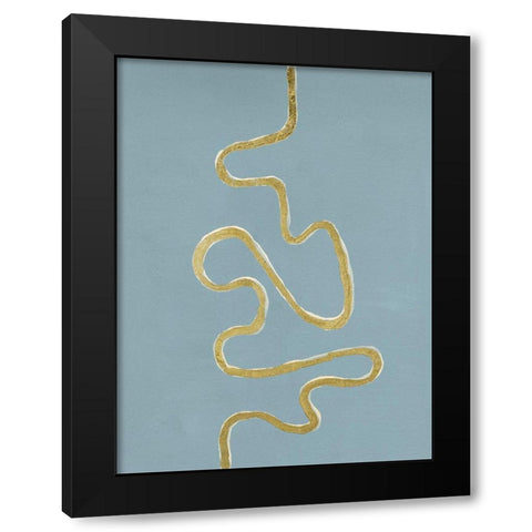 Oxbow II Black Modern Wood Framed Art Print with Double Matting by Willett, Michael
